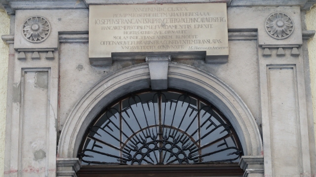 Inschrift am Althofner Tor